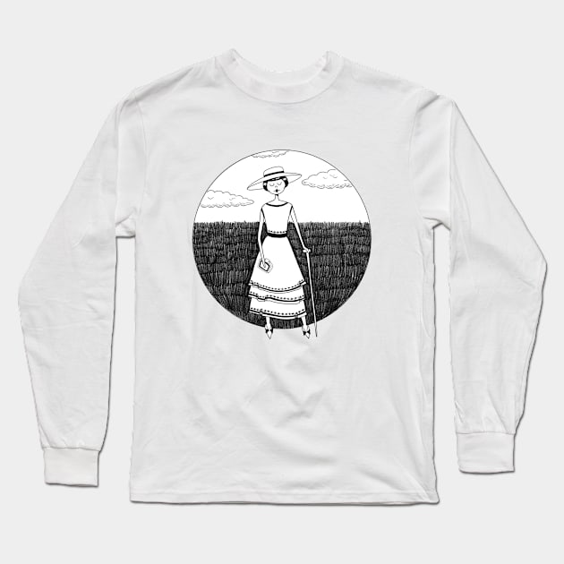 Eloise at the races Long Sleeve T-Shirt by flapperdoodle